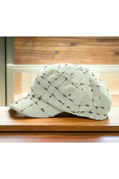 Shopiolog Women's Winter Stamp Wool Floppy Hat Cap Beretta