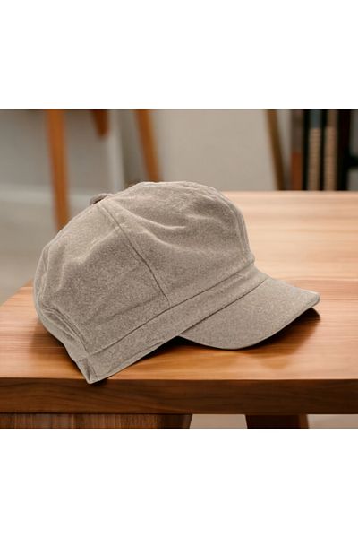 Shopiolog Women's Winter Stamp Wool Floppy Hat Cap Beretta