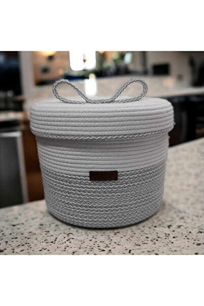 Hediyeninellitonu منظم الحمام سلة حبل الجوت بتصميم أنيق من veelite