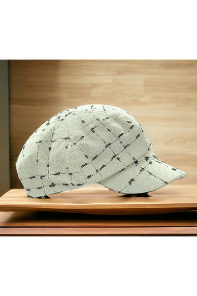 Shopiolog Women's Winter Stamp Wool Floppy Hat Cap Beretta