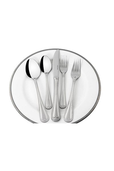 Mikasa Moor Bellissimo Silver 30 Piece Fork Spoon Knife Set