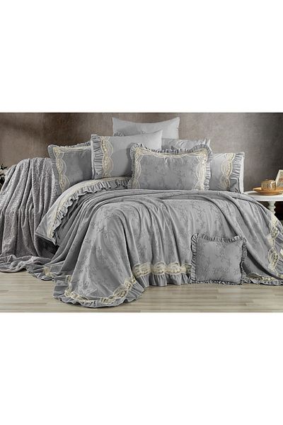 Madame Suzie De Paris 11 Piece Pique Set-Dowry Set Gray