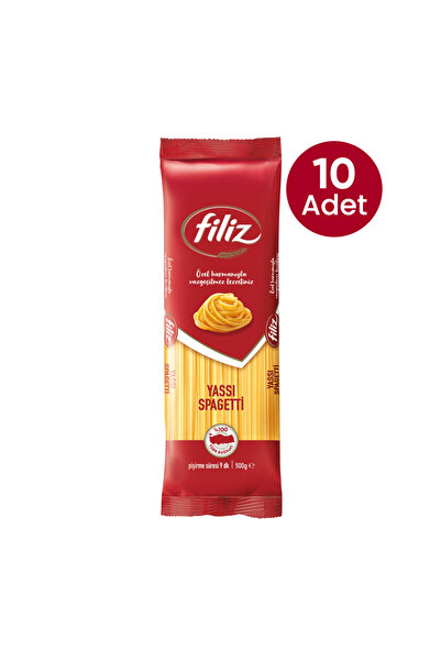 FİLİZ Yassı Spagetti Makarna X10 Adet 500 G