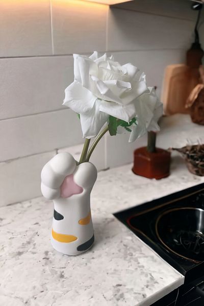 Paradise Work Vase Cat Claw Decorative Toothbrush Holder Multi-Purpose