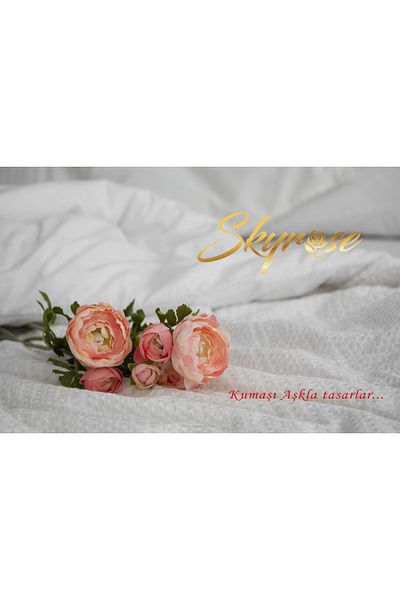 Skyrose White Single Pique with Cotton Pool, 160x230 cm Single Hotel Pique, Economic Pique, White Cover