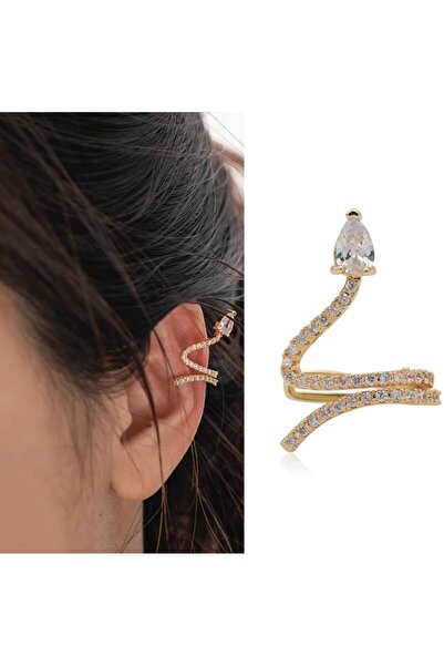 YILAN EARCUFF KIKIRDAK ÇELİK KÜPE