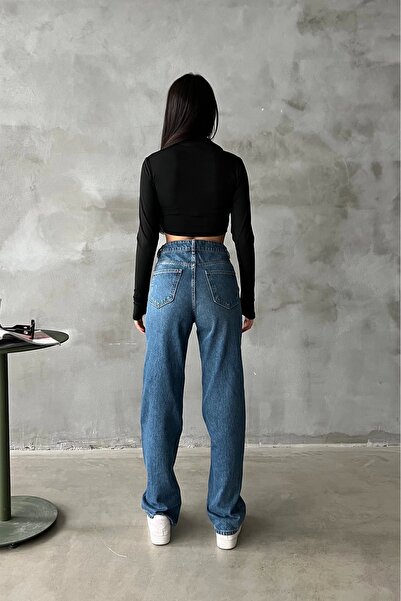 Eka Γυναικείο Μαύρο φερμουάρ Λεπτομέρεια Crop 0956-1919