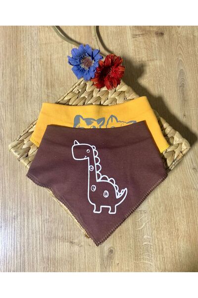 Petite Ponpon Baby Bebek Fular Önlük 2'li Çıtçıtlı Bebek Salya Önlük & Fular