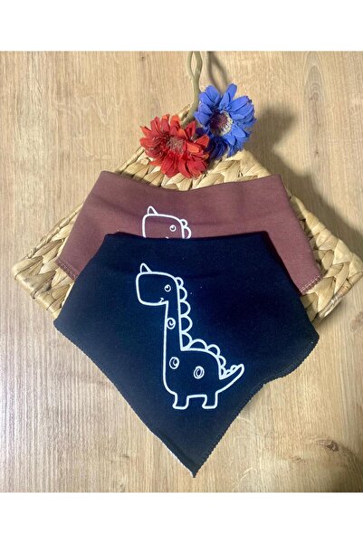 Petite Ponpon Baby مريلة وشاح للأطفال مكونة من قطعتين مع مريلة ووشاح للعاب ال...