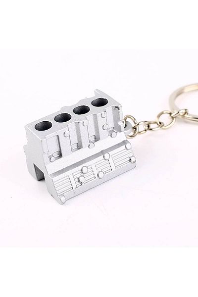 Mega Oto Market Auto Car Keychain Engine Block Metal