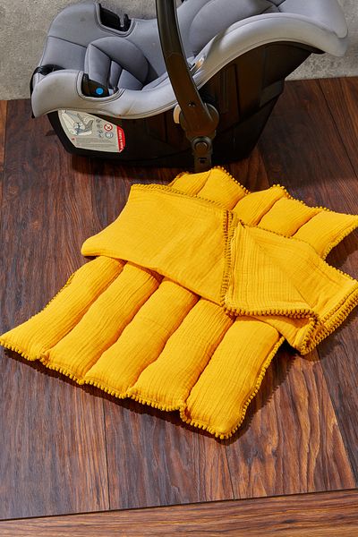 Miningaa Handmade Orthopedic Baby Stroller Pillow and Cushion with Waist Support Set of 2