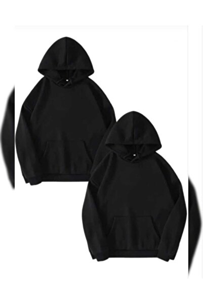 blackbonds Unisex Μαύρο φούτερ 2 τεμαχίων Lover Combination