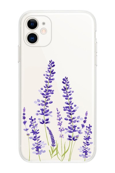 shoptocase Iphone11 Lavanta Desenli Telefon Kılıfı