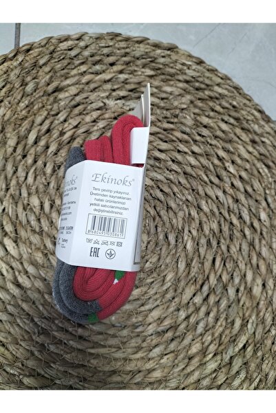 Ekinoks Towel Winter Pantyhose Washed Happy New Year Written Snowman