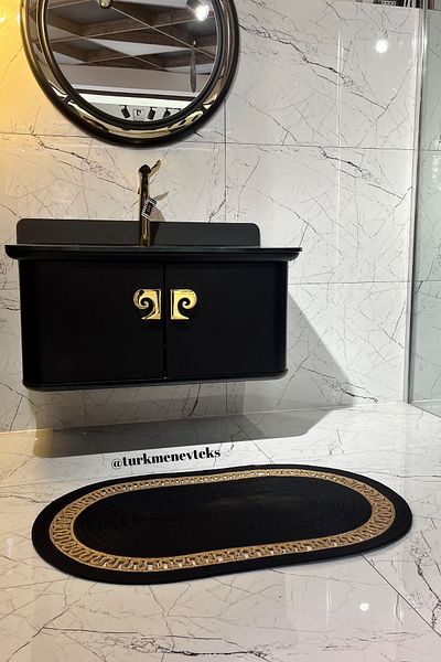 Türkmen Ev Tekstil Jute, Straw, Door Mat, Bathroom Mat, Mat, Kitchen Mat