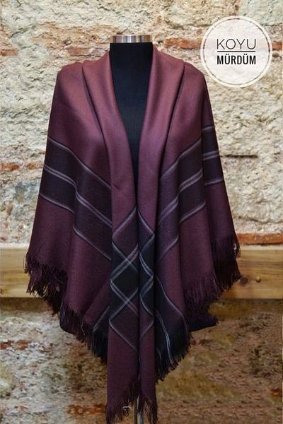 İSTANBULSTYLEMODA Patterned Shoulder Shawl - CAP SHAL LOVE2373