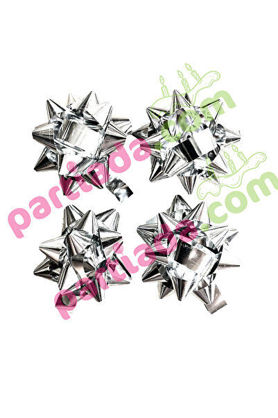 YAPIŞKANLI HEDİYE PAKETİ FİYONKU 5 CM 10 LU METALİK NO:2
