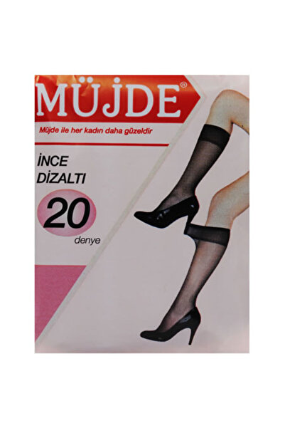 Müjde 20D Knee Length Thin Women's Socks - 5 Pcs