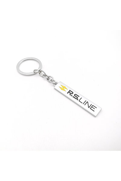 AYCANSTORE Breloc Rs Line Compatibil pentru vehicule Renault Oțel inoxidabil ...