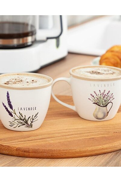 louggis مجموعة أكواب مادي كوكو باللافندر مكونة من قطعتين