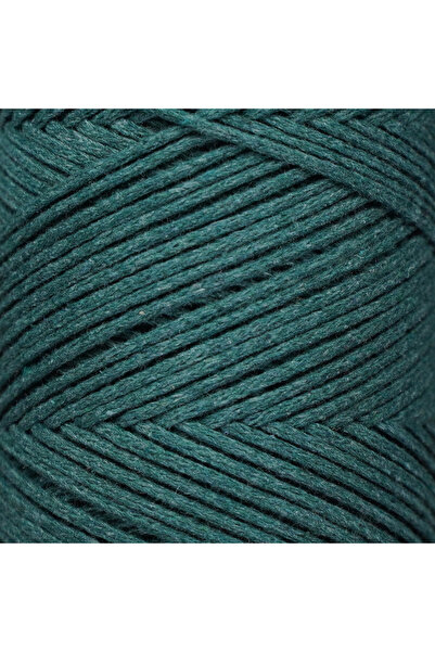 Makromecity Premium Koton Pamuk Makrome Ipi Nefti 200 gr 150 Metre 2mm Cotton Zincir Makrome Çanta Ipi Supla Ipi