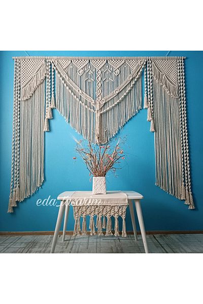 EdaTasarım Macrame Curtain Very Elegant Model