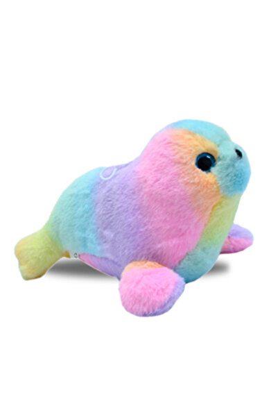 HALLEY Peluş Fok Renkli 60 Cm - Mavi Su Dünyası