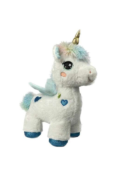 HALLEY Peluş Unicorn Beyaz 35 Cm - Mavi Su Dünyası