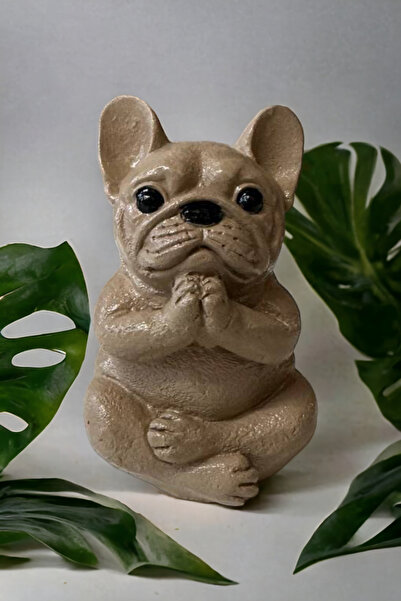 Paradise Work Yoga Yapan Köpek Biblo Meditasyon Köpek Heykeli Ev Dekorasyon