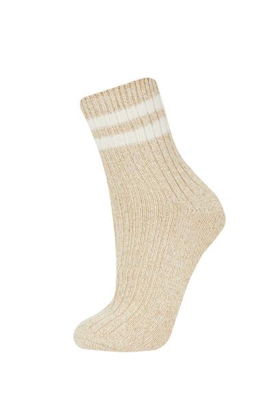 DeFacto Women's 2-Piece Cotton Long Socks A5929axns