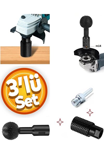Depolife küre silindir ahşap oyma törpü aşındırma sondaj top avuç taşlama ve matkap ağaç İşleme alet seti 3lü