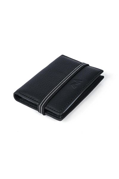 TESBİHCİBABA Mandarin Dark Way Monaco Men's Leather Card Holder