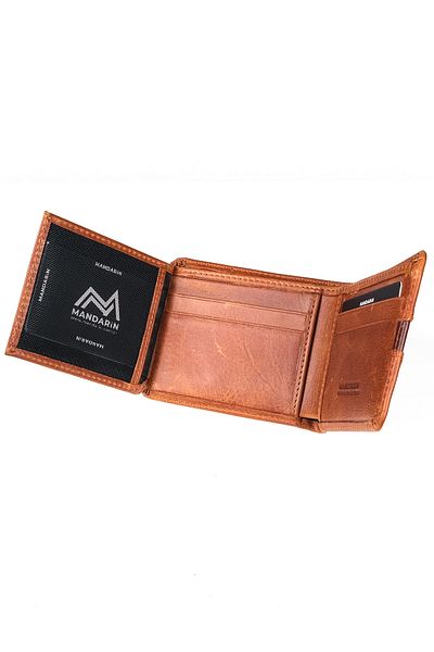 TESBİHCİBABA Mandarin Full Grain Seoul Men's Leather Wallet