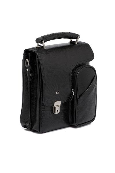 Tergan Black Leather Men's Bag 22709p2y