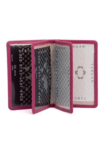 Tergan Ροζ Δερμάτινη Κάρτα Unisex 01601c42