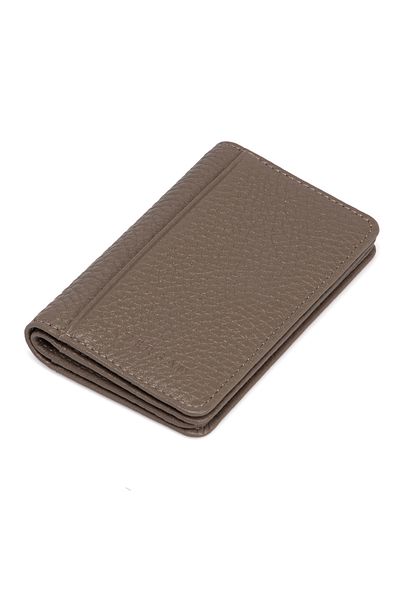 Tergan Μπεζ Δερμάτινη θήκη για κάρτες Unisex 01601b73