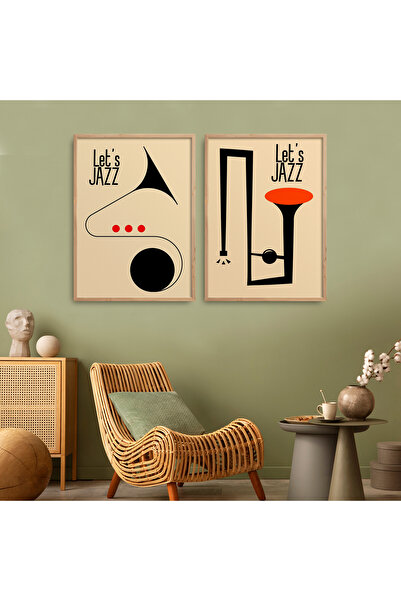 HOMEPACK İkili Set Çerçeveli Tablo Seti Poster Tablo İKİLİ03