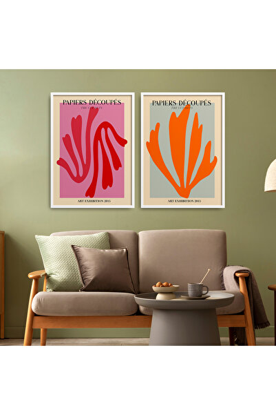 HOMEPACK İkili Set Çerçeveli Tablo Seti Poster Tablo İKİLİ02