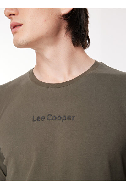 Lee Cooper O Yaka Haki Erkek T-Shirt 241 LCM 242005 HUGH HAKI