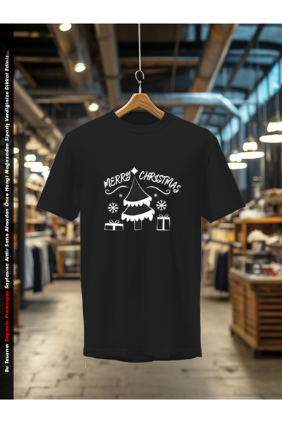 ultima bala Yılbaşı Özel Baskılı %100 Pamuklu Bisiklet Yaka Unisex T-shirt