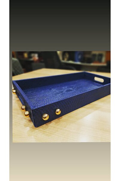 Aksesuar DERİ TEPSİ DEKORATİF