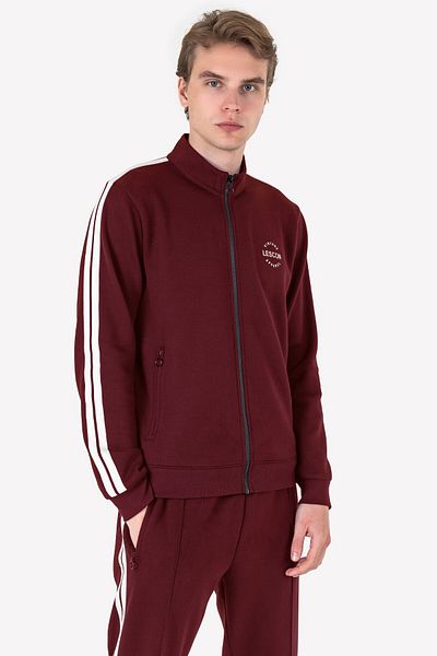 Lescon Men's Zippered Sweatshirt 23n-1119