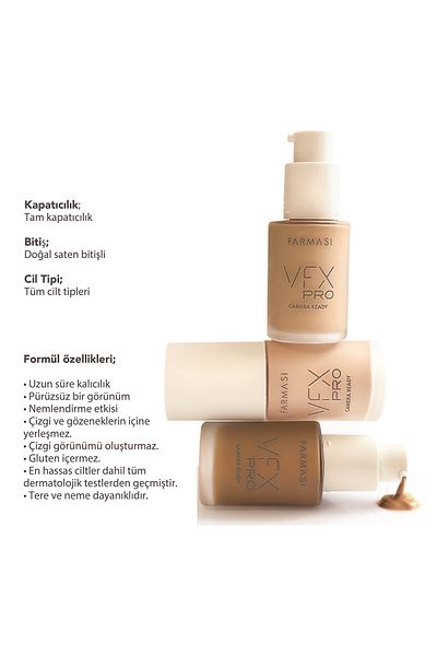Farmasi Vfx Pro Camera Ready - Foundation N11 30 ml Camera Gel