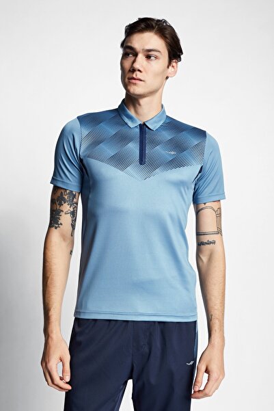 Lescon تيشيرت رجالي بأكمام قصيرة وياقة بولو 22b-1031