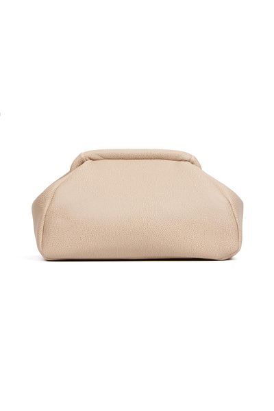 BAHELS Γυναικεία Trend Beige Δερμάτινη τσάντα Clutch Portfolio