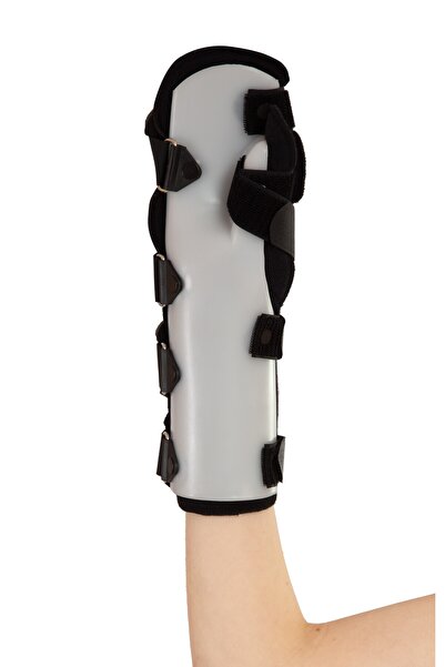 MediWitt جبيرة معصم اليد المدعومة بالإبهام من البلاستيك الحراري - يمين متوسط