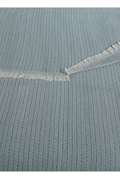 Lux Touch Vera Olive Green Double Pique - 200x220 cm Cotton Bed Sofa Cover and TV Blanket