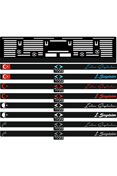 3ALAZERPLEKSİ TOGG T10X Uyumlu Araba Plakalık Kişiye Özel