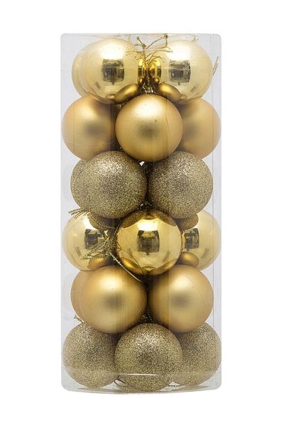 party mix Christmas Ball Christmas Pine Tree Ball Christmas Ball 24 Pieces 4 CM