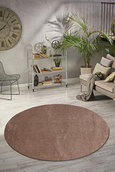 ALgorand Home Oturma Odası Koyu Vizon Peluş Kalın Halı Yatak Odası Başucu Sev...